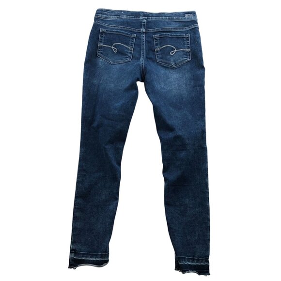 Justice Women's Jeans Size12 or 30x25 Measured Plus Mid Rise Bue Denim Skinny - Picture 2 of 14